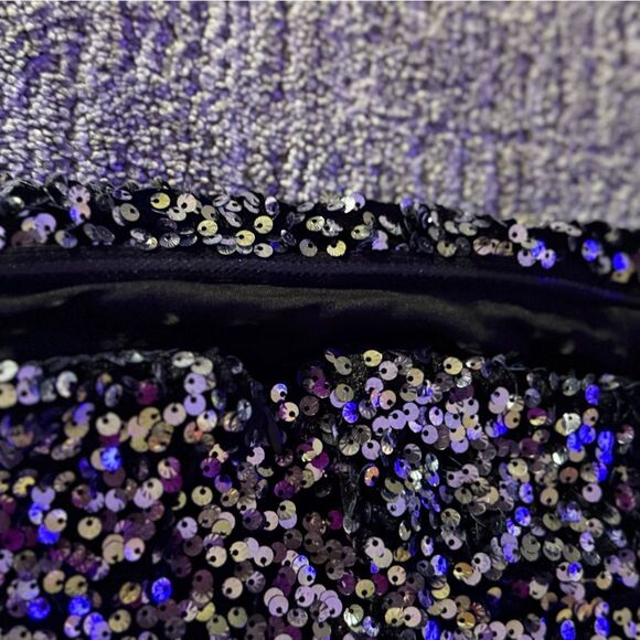 Black Sequin Strapless Dress (Nwot) - Picture 5 of 7